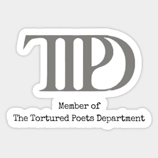 The Tortured Poets Department Sticker